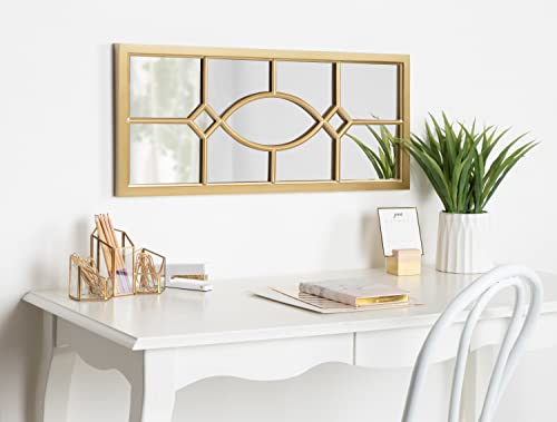 Dark Bronze Window Wall Accent Mirror E4648