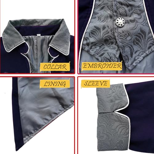 Medieval Steampunk Tailcoat Halloween Costumes Jacket S815