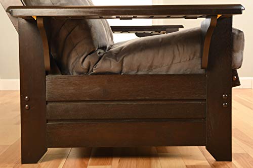 Full Size Futon with Storage Drawers in Espresso Finish E329