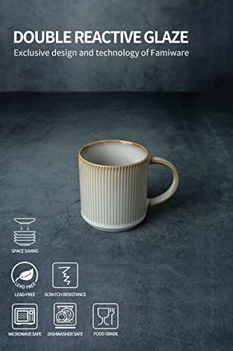 Smoky Blue 12 oz Coffee Mug Set of 6 O413