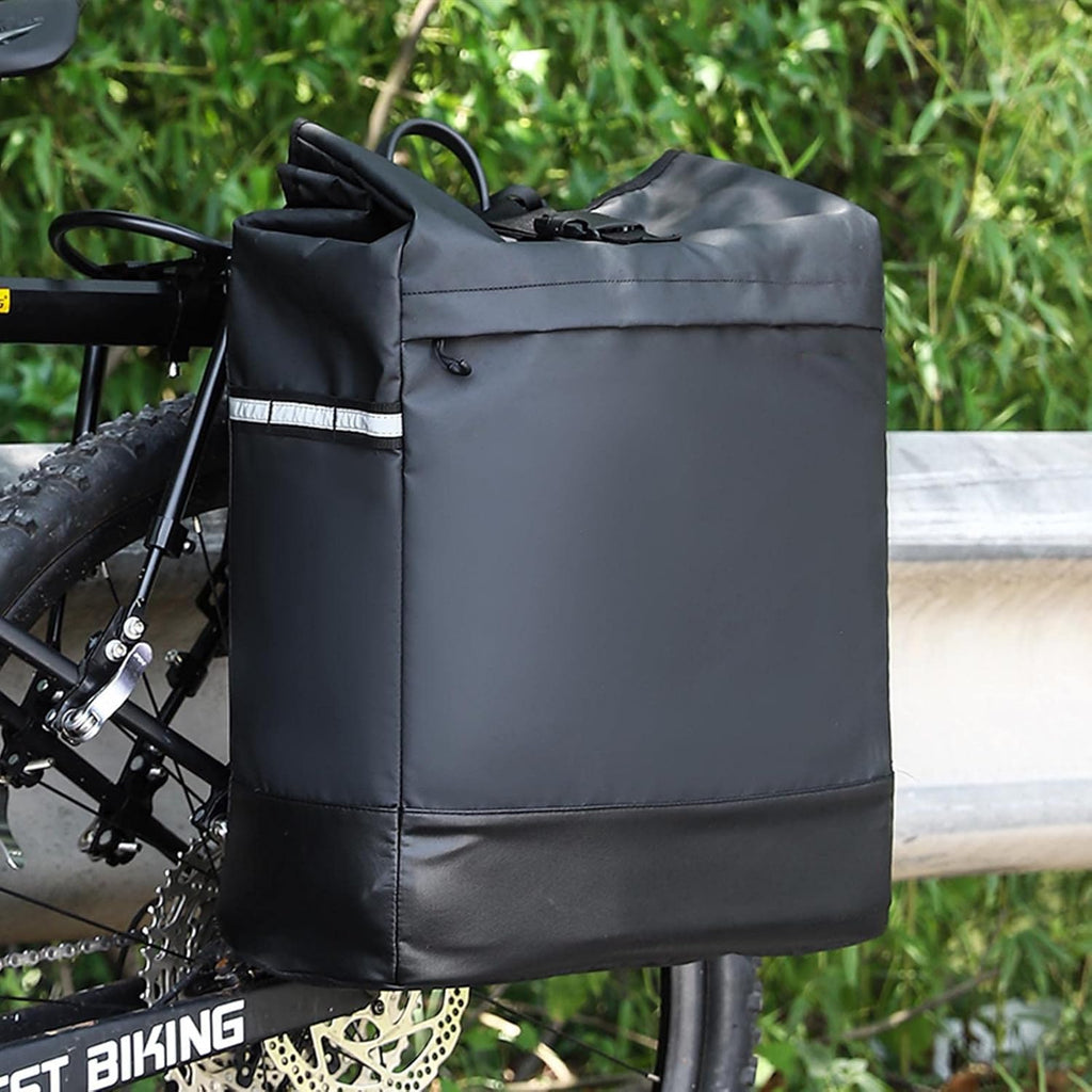 30L Large Capacity Bike Rear Rack Bag with Reflective Stripe T962126