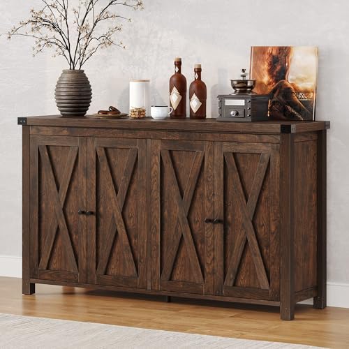Oak Sideboard Buffet Cabinet with Storage and Doors S314257