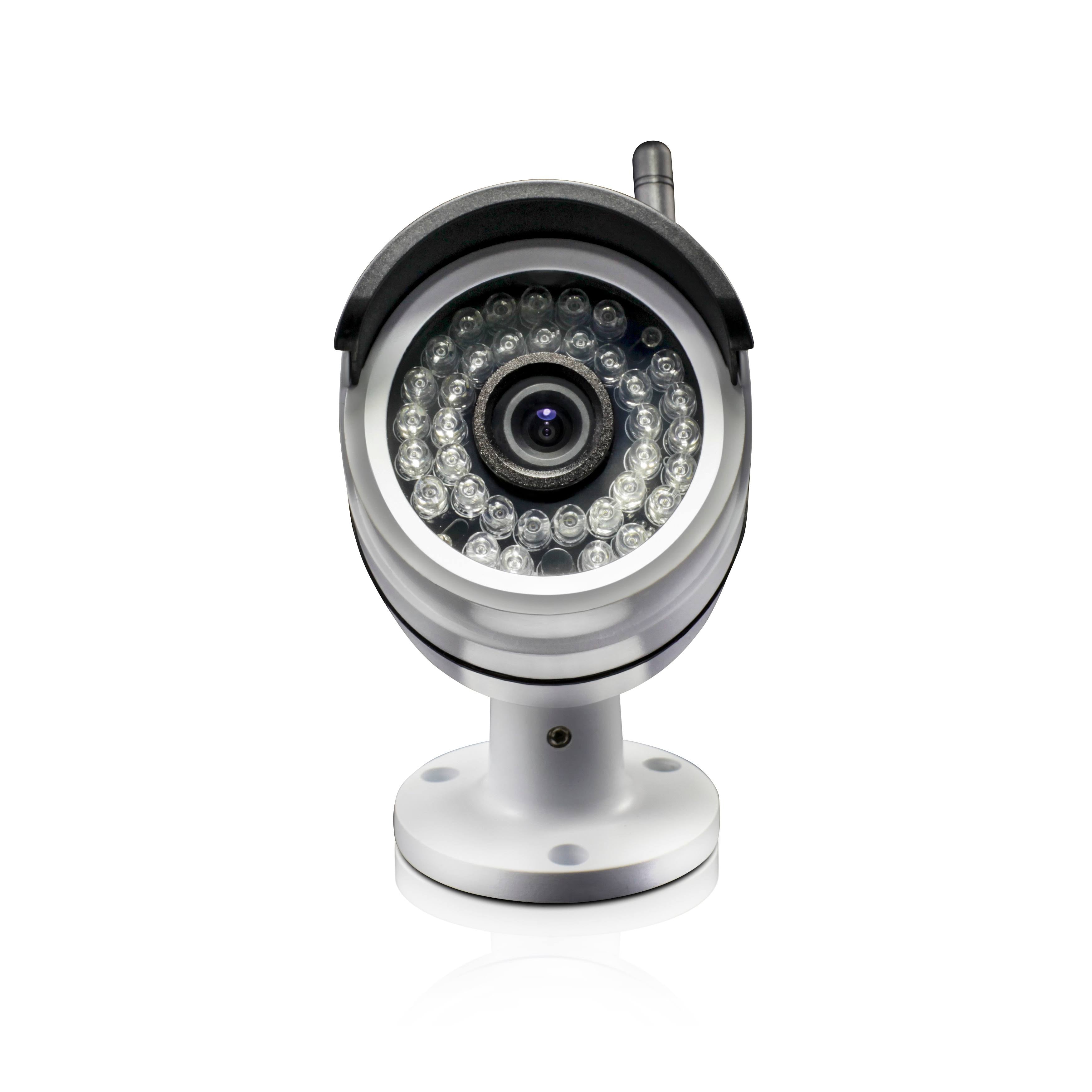All-in-One Wi-Fi HD 4-Channel Monitor with 2 Outdoor Cameras Night Vision Wireless 7x22 LCD R807303