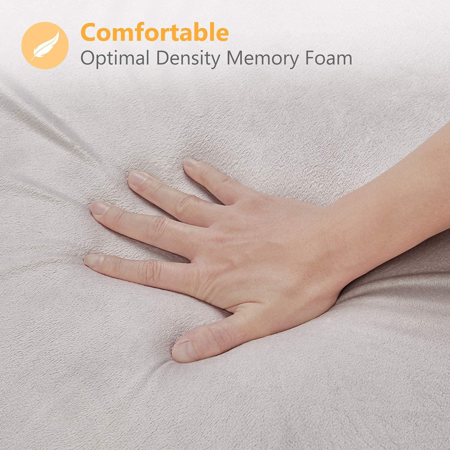 Adjustable Memory Foam Bed Wedge Pillow with Washable Cover C6992