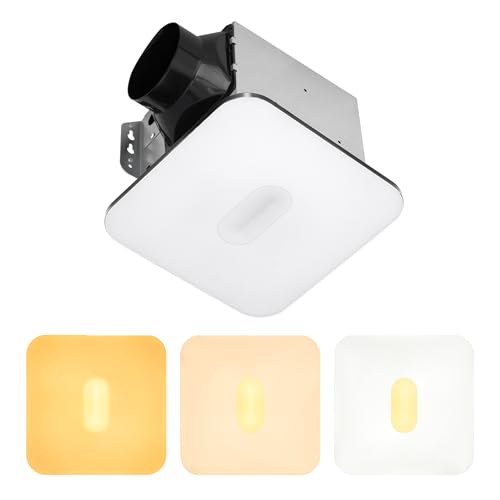 Black 90 CFM 1.5 Sones Bathroom Exhaust Fan with Light V94136