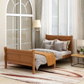 Twin Wood Platform Bed Frame with Headboard and Footboard Q6362