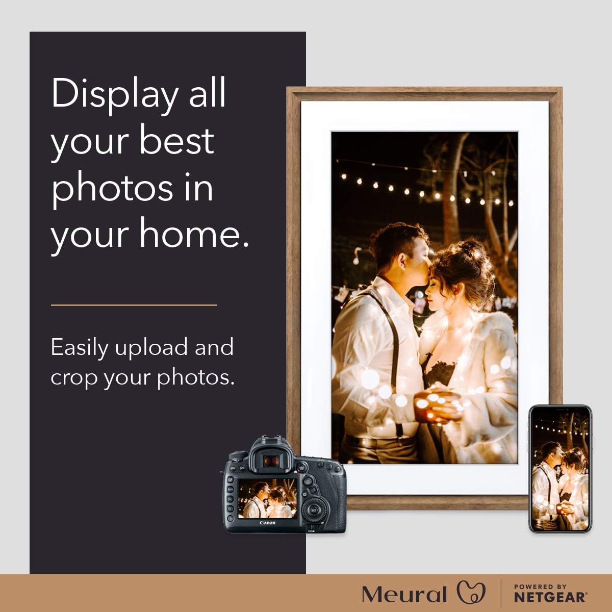16X24 Dark Wood Frame Digital Canvas J36349