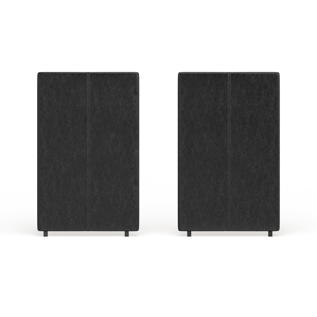 White Traditional Headboard Panels Set of 2 L693