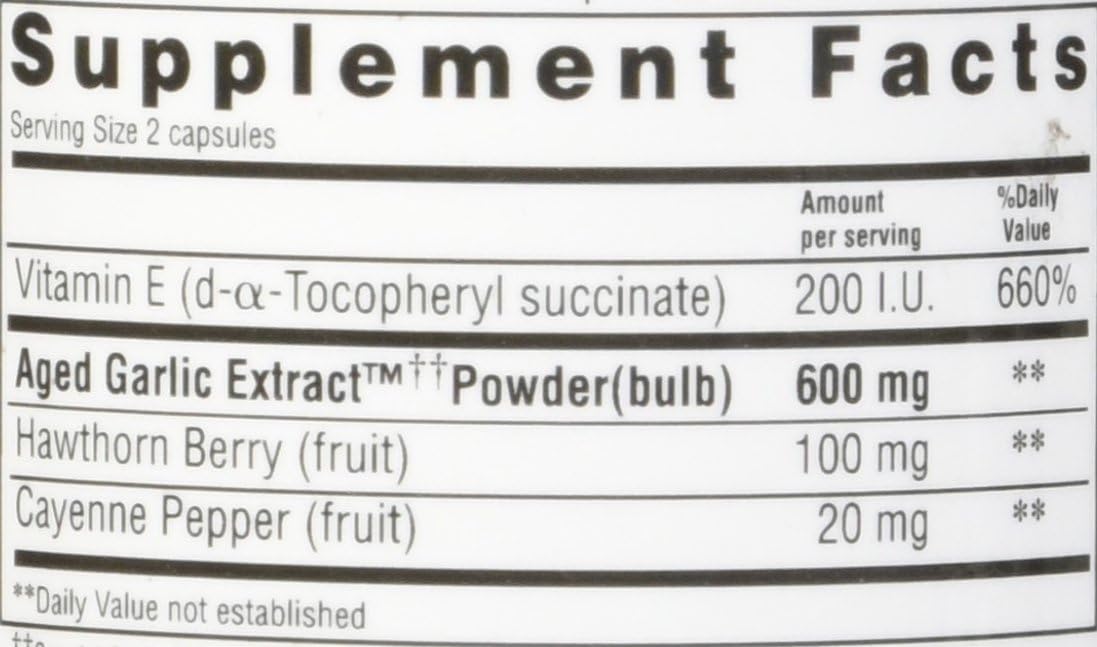 100 Capsules Aged Garlic Extract V688