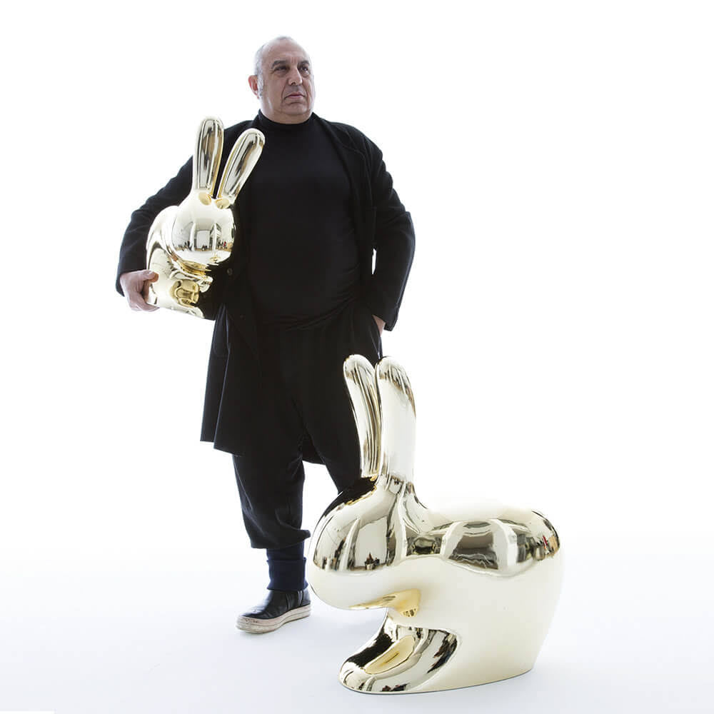Gold Metal Finish Rabbit Chair U930295