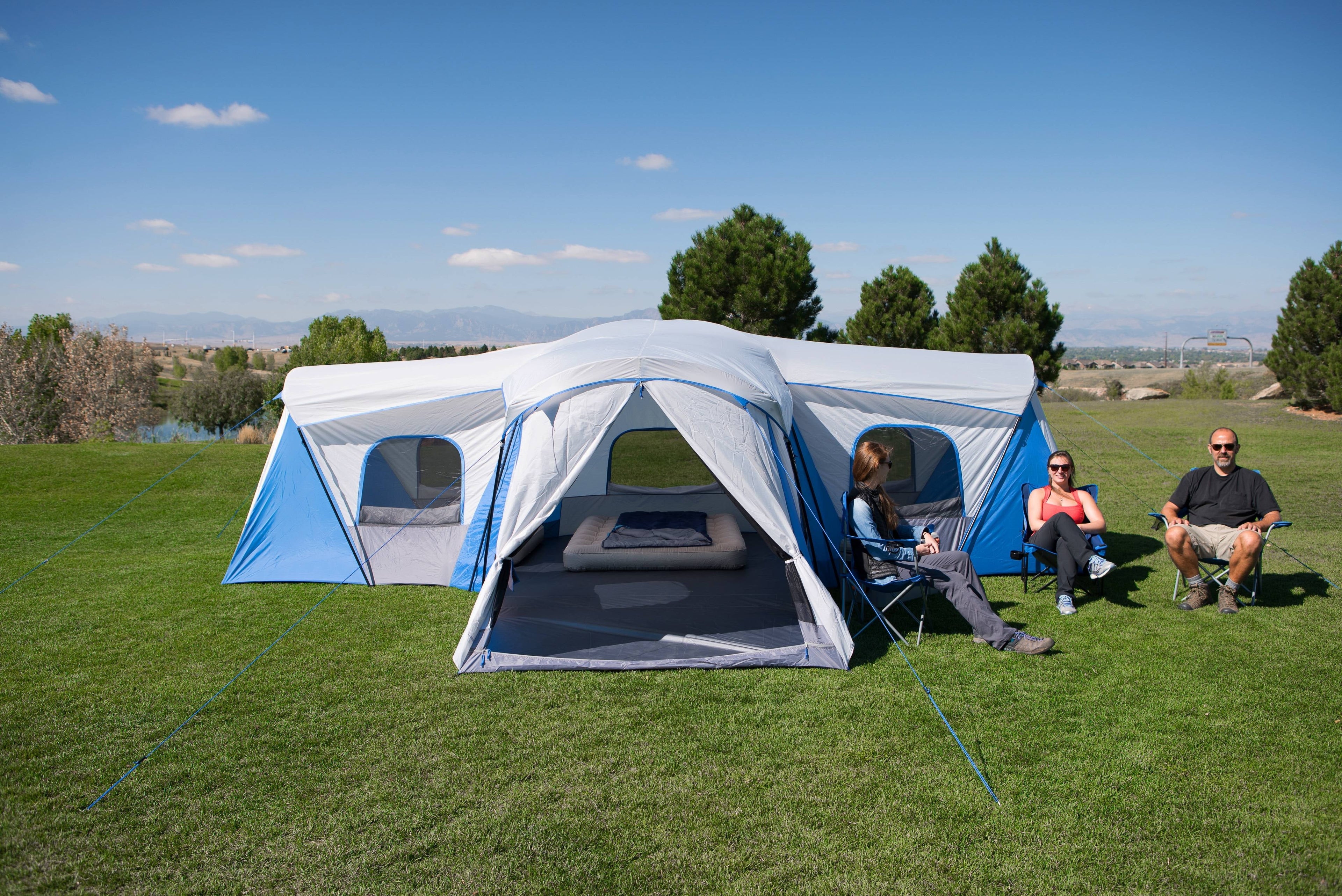 16-Person 3-Room Family Cabin Tent with 3 Entrances B83912