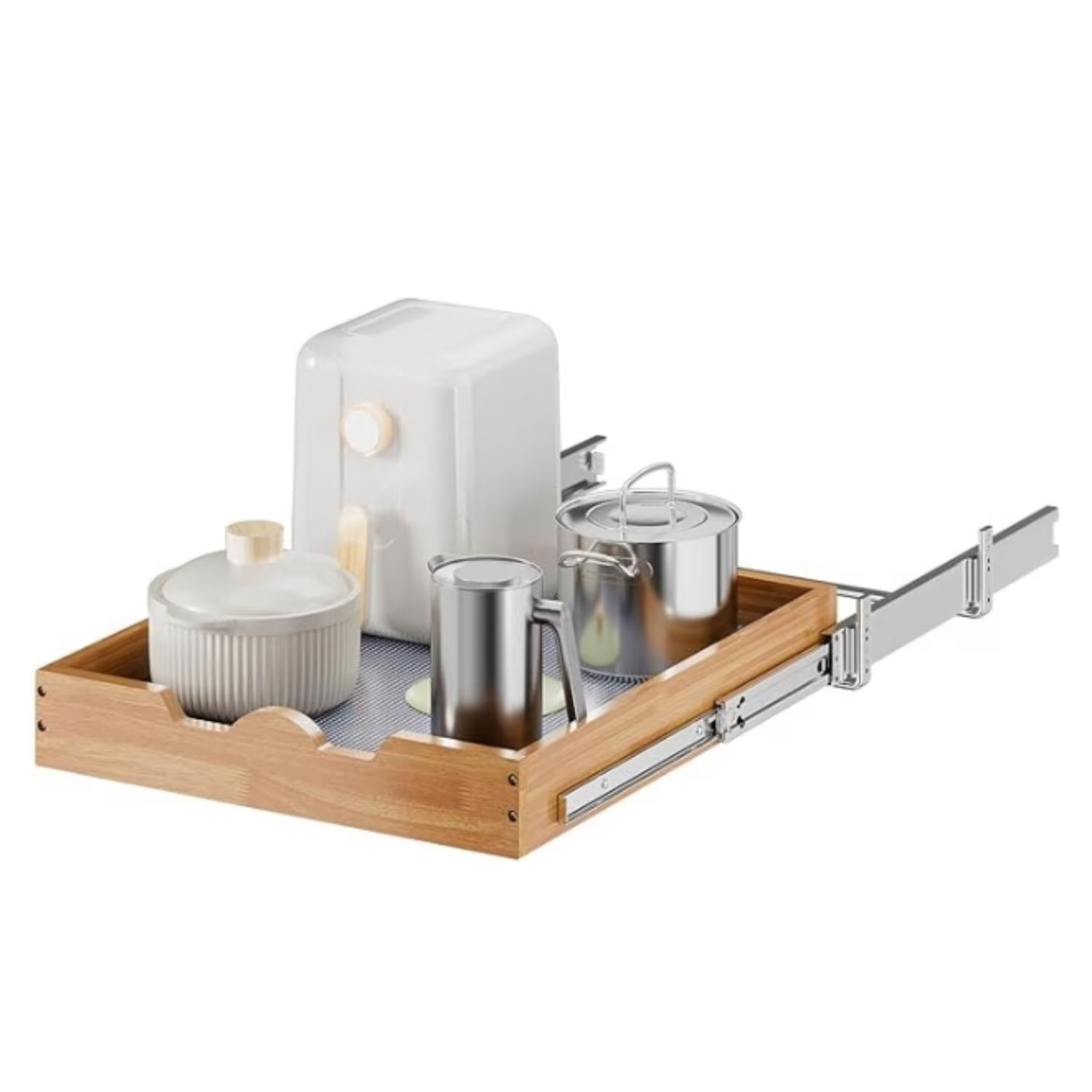 20W x 21D Slide Out Wood Drawer Shelf I98605