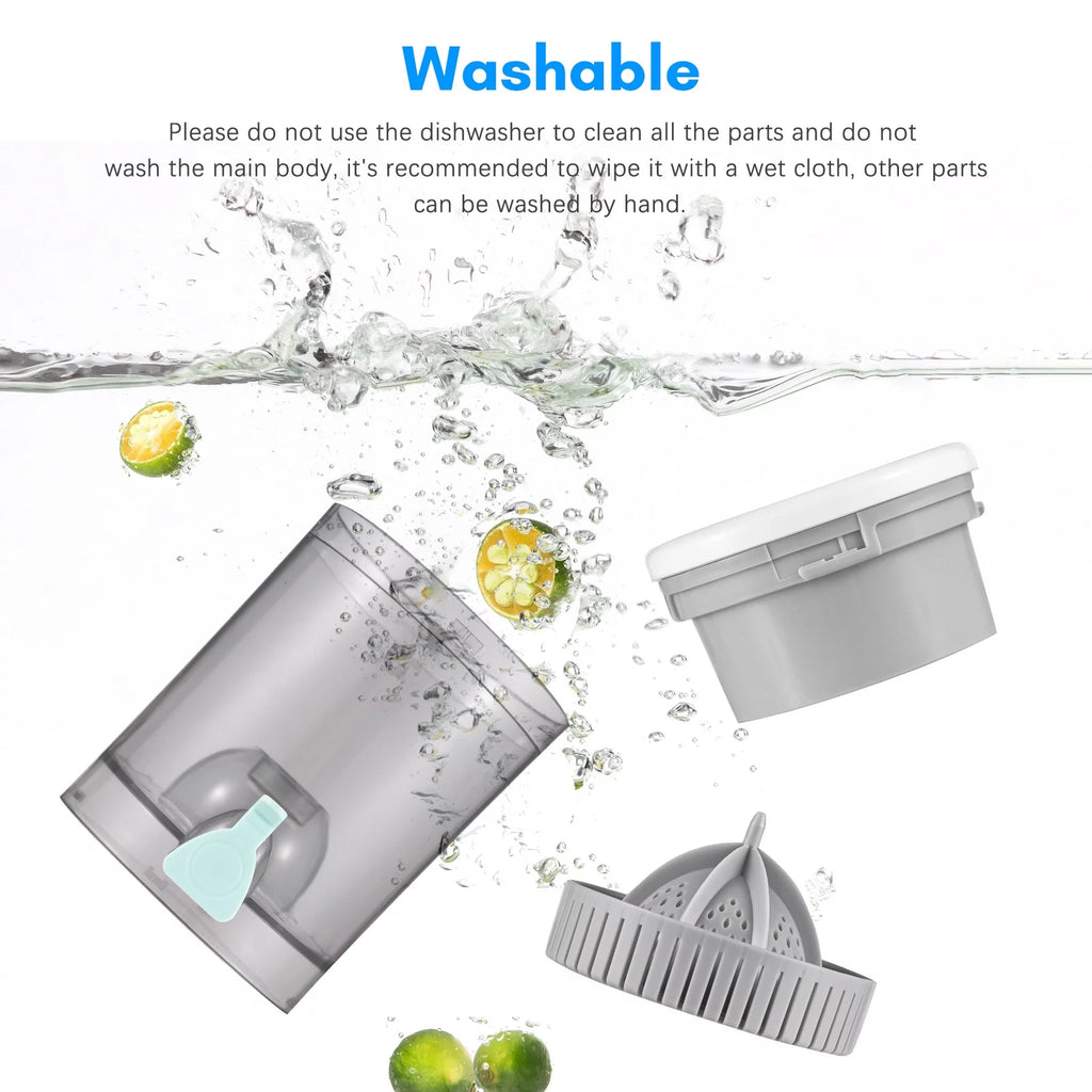 Electric Orange Juice Squeezer Portable Citrus Juicer USB Powered Detachable Washable V51160