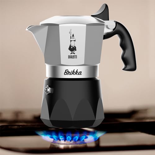 2 Cups 3.4 Oz Aluminum Black Stovetop Coffee Maker N53564