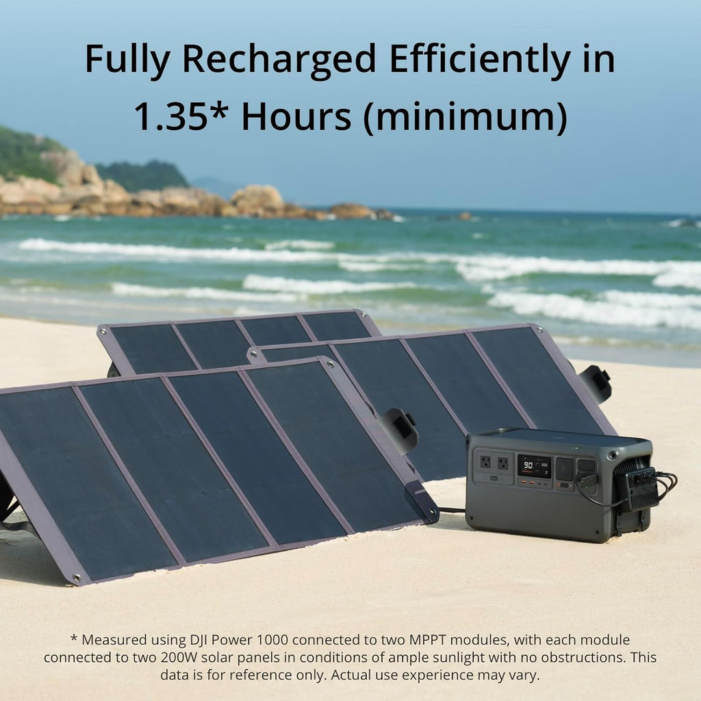 Portable Power Station, 1024Wh Solar Generator with 100W Solar Panel, LFP Cell E64328