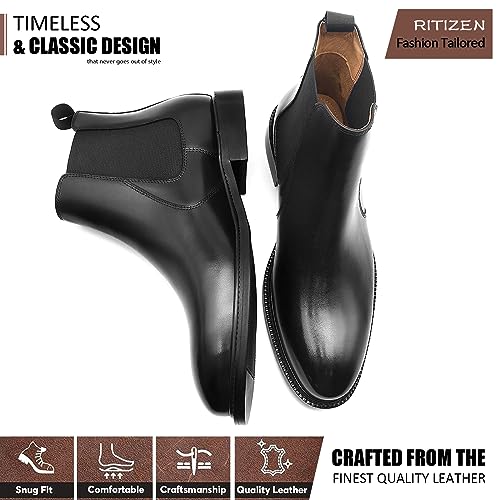 Genuine Leather Chelsea Boots K8932
