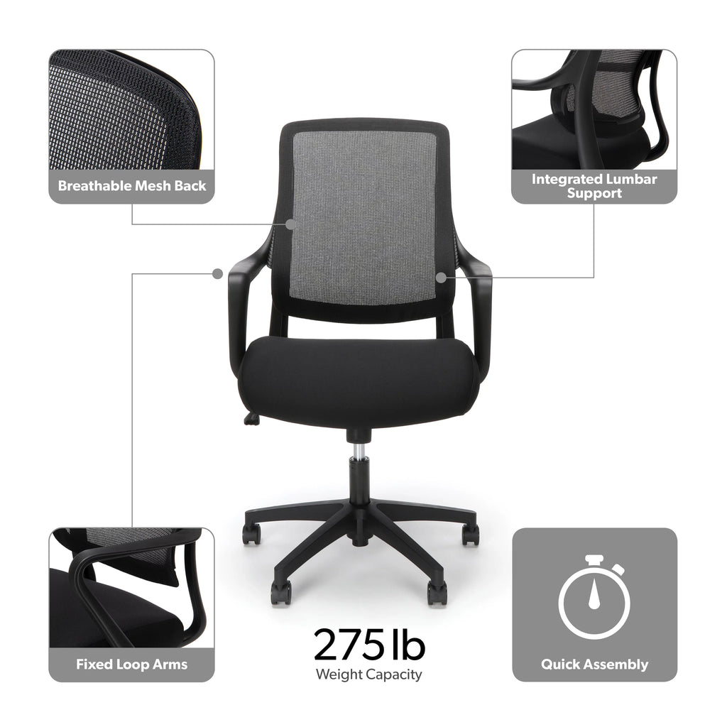 Black Light Task Chair D56874