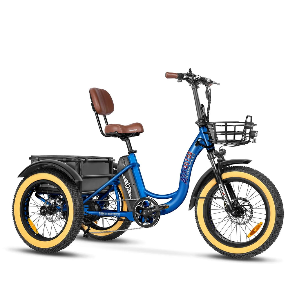 Black 750W 48V 20Ah Electric Tricycle C2132