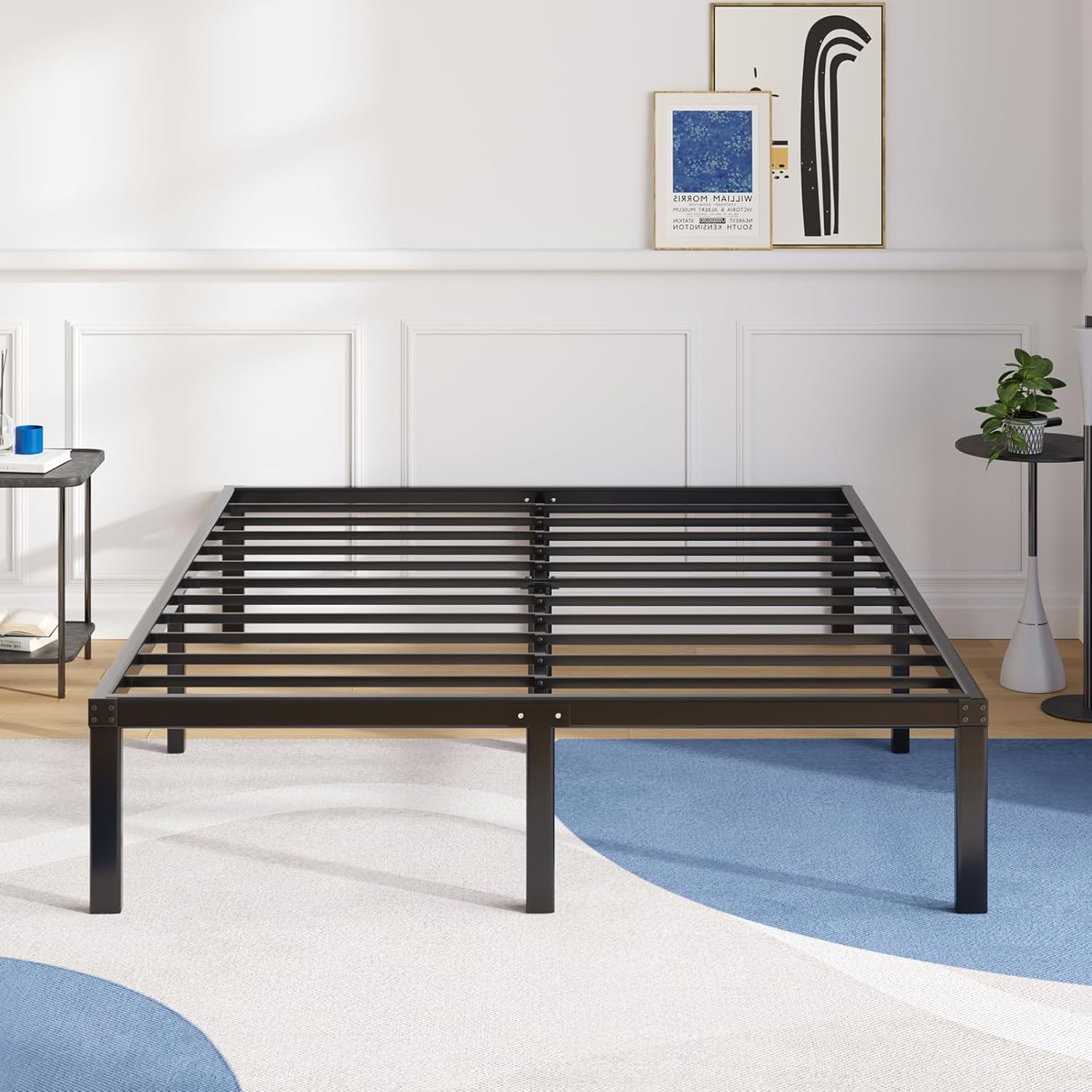 Queen Bed Frame with Storage Space Under Bed A2683