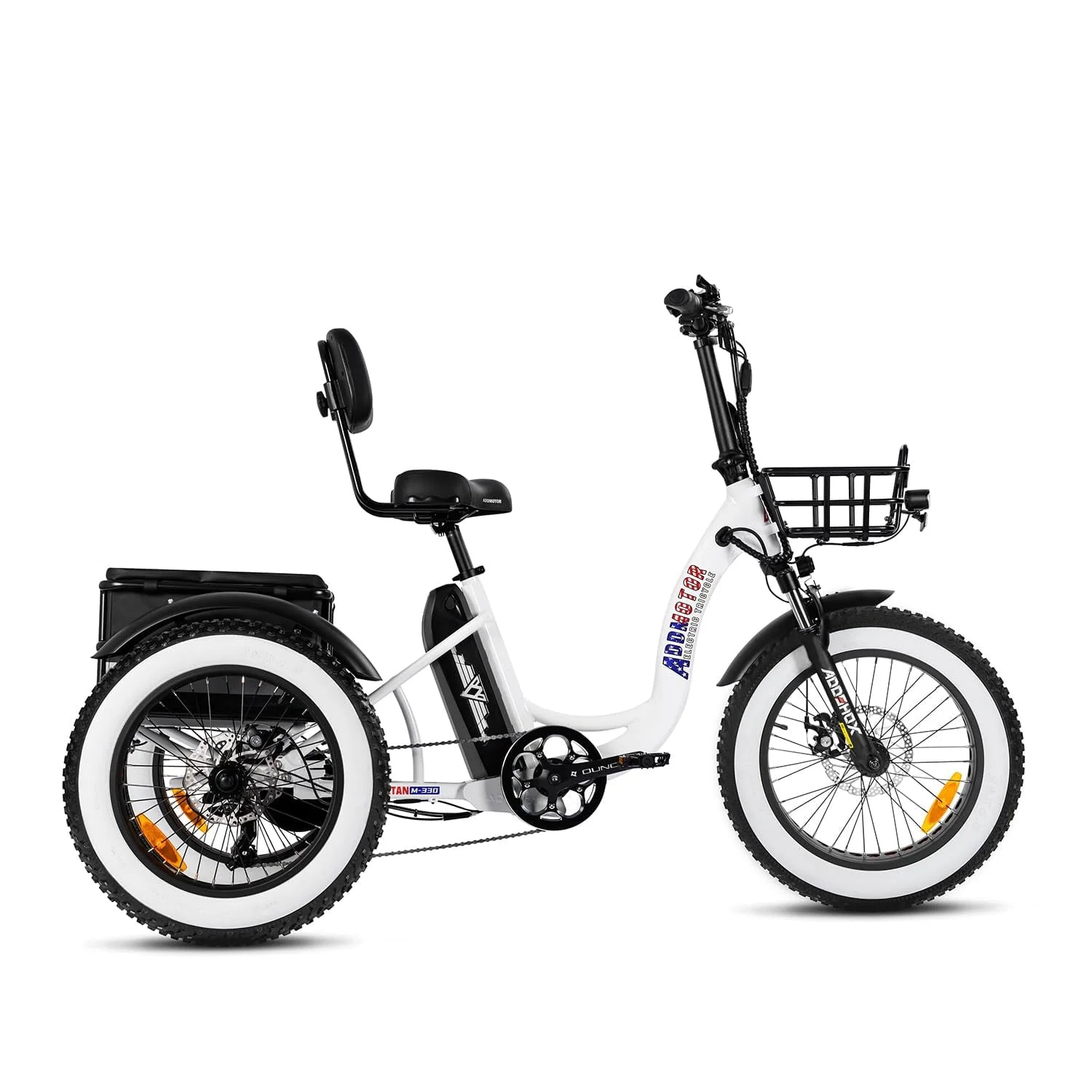Black 750W 48V 20Ah Electric Tricycle C2132