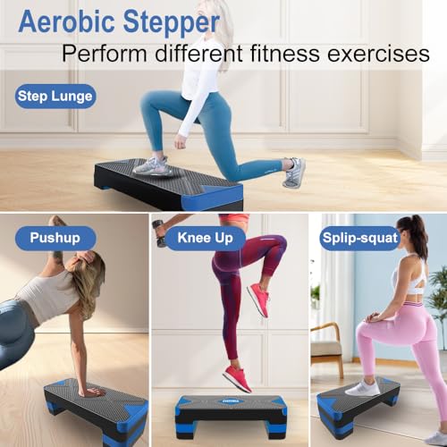 Adjustable Aerobic Step Platform with 4" 6" 8" Risers N903