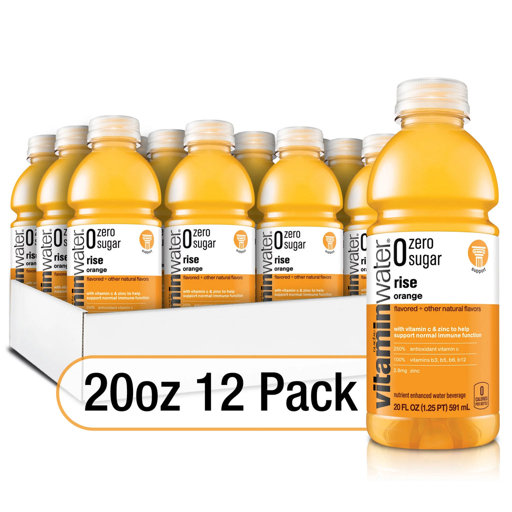 20 fl oz 12 Pack Orange Electrolyte Enhanced Vitamin Water U2519