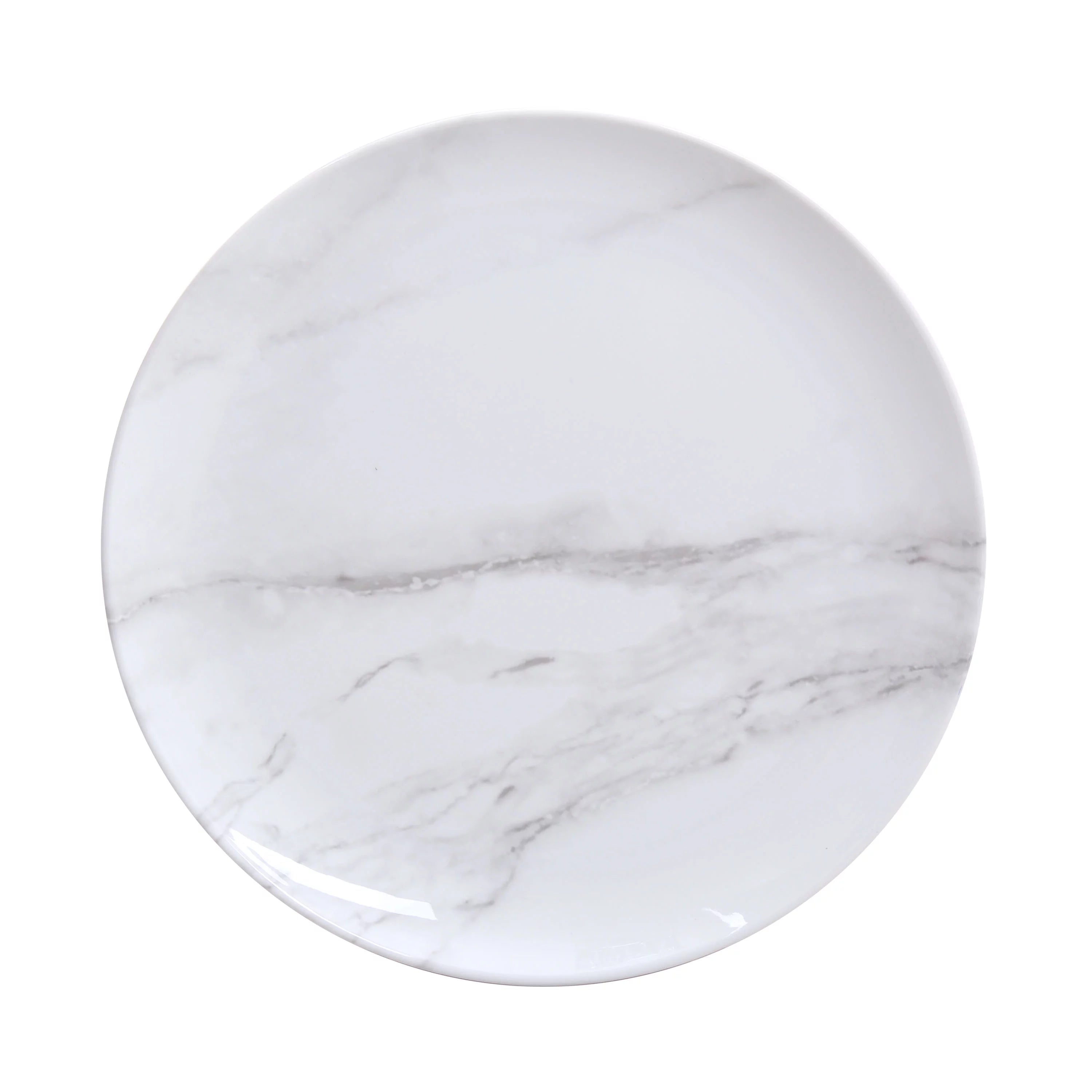 12-Piece Melamine Grey and White Marble Dinnerware Set P807