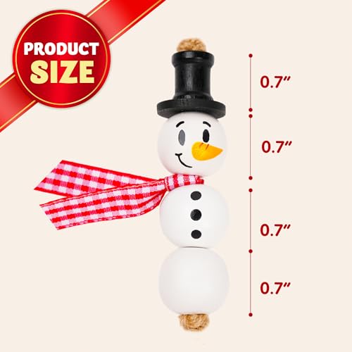 202 Pcs Christmas Wooden Beads Craft Kit H52625