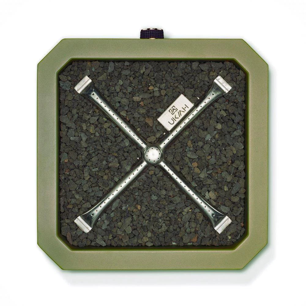 Green Portable Propane Fire Pit F413052
