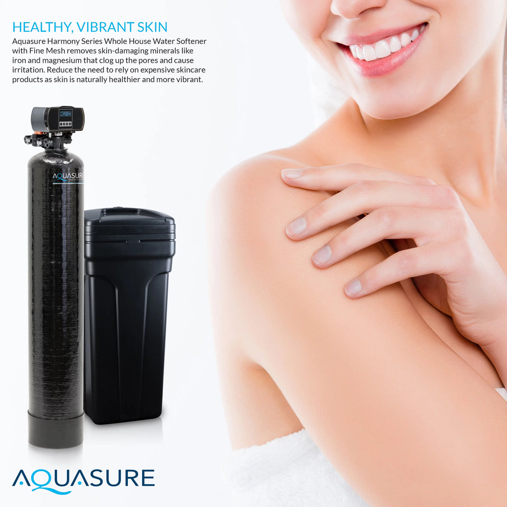 64,000 Grains Water Softener with Digital Head and Fine Mesh Resin A144326