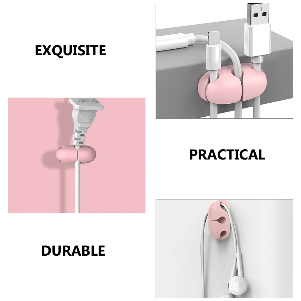 6 Pcs Self Adhesive Cord Clips W110566