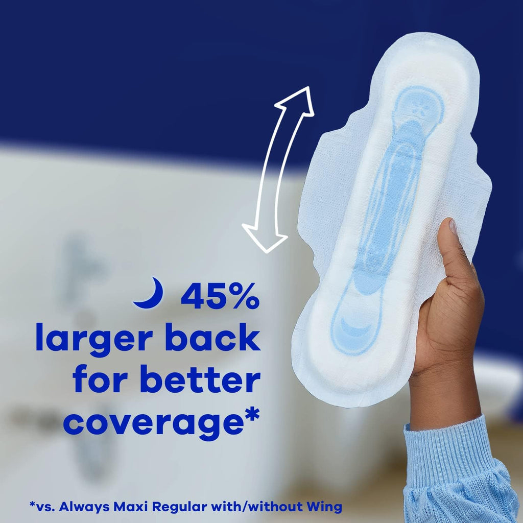 72 Count Unscented Overnight Pads with Wings X3798