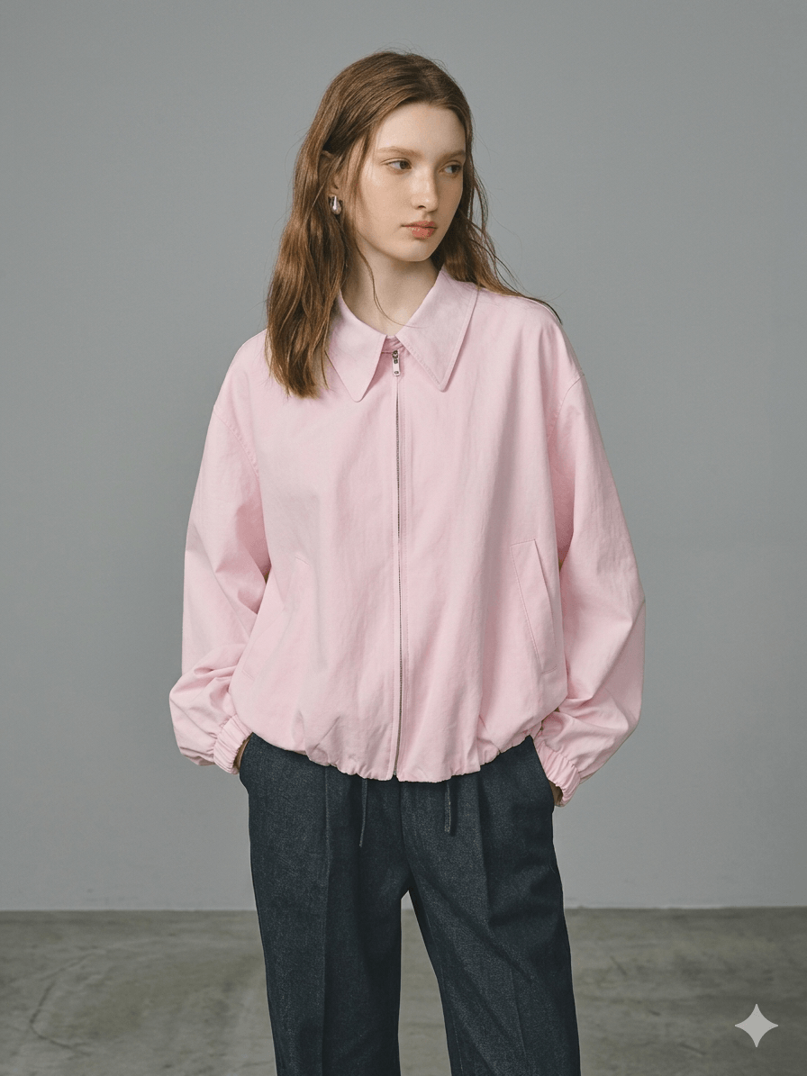 French Chic Barn-Style Utility Jacket  Women’s Loose Fit Raw Glamour Short Coat 2026 Spring Autumn Collection