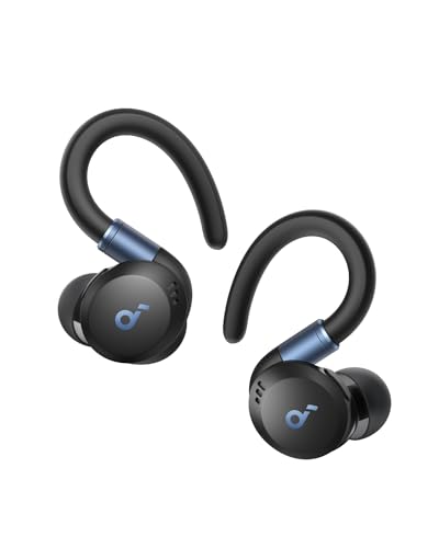 True-Wireless Workout Earbuds with Rotatable Ear Hooks, Noise Cancelling, IP68 Waterproof, 48H Play V2335
