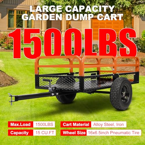 Heavy Duty Steel Utility Garden Cart with Removable Sides R612