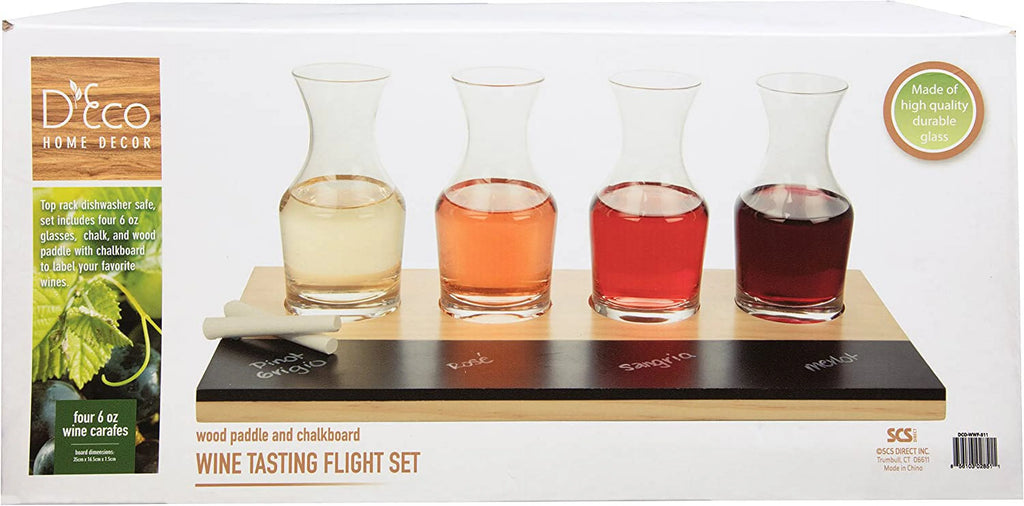 4-6oz Decanter Glasses with Paddle F501079