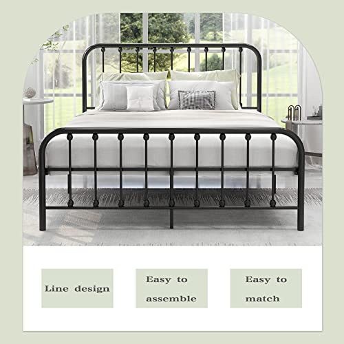 Gold Twin Size Metal Platform Bed Frame I497887
