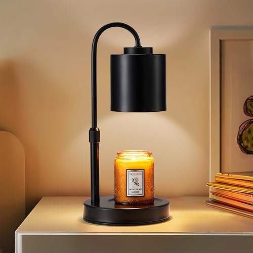 White Gold Height Adjustable Electric Candle Warmer with Timer and Dimmer W291