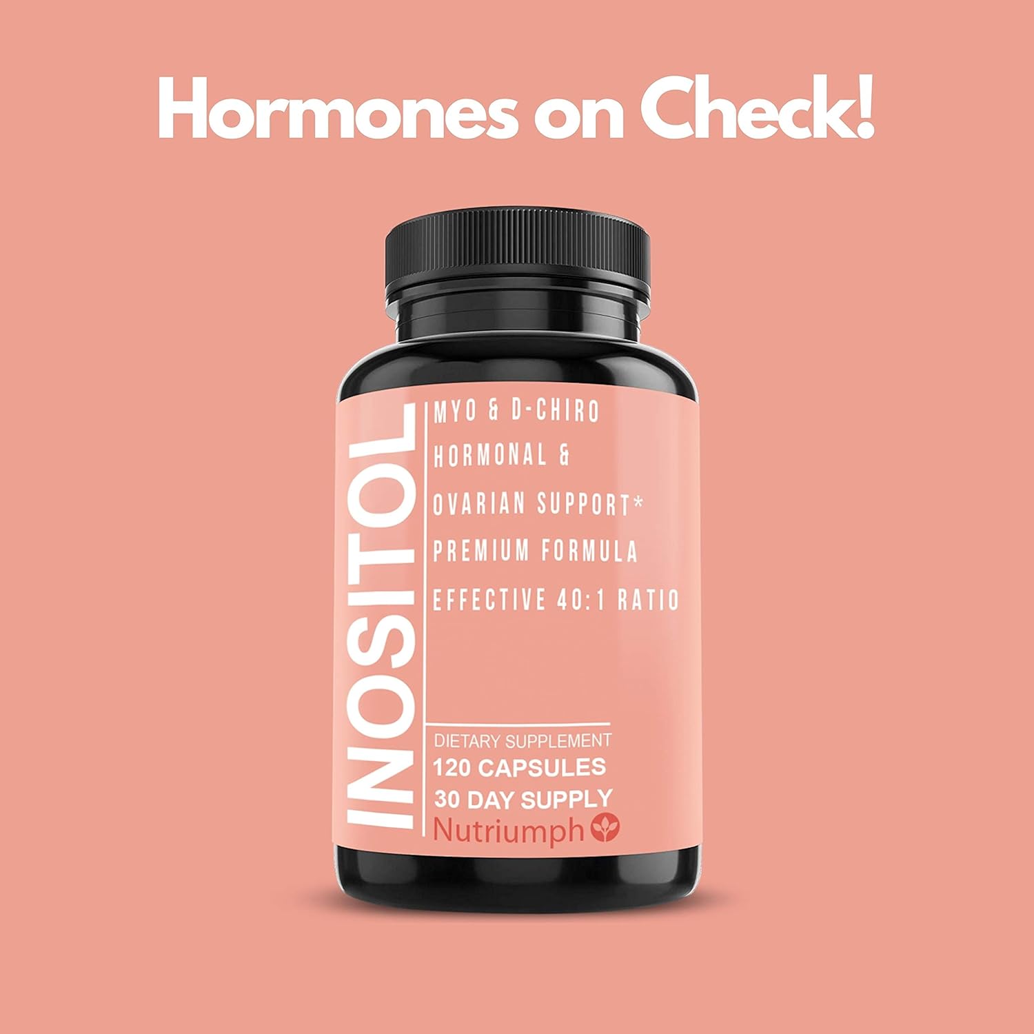 120 Capsules Myo Inositol and D Chiro Inositol Supplement J68188
