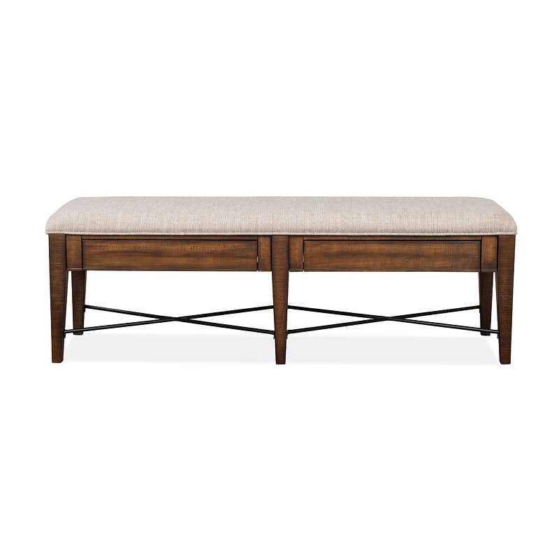 Toasted Nutmeg Upholstered Bench J5541