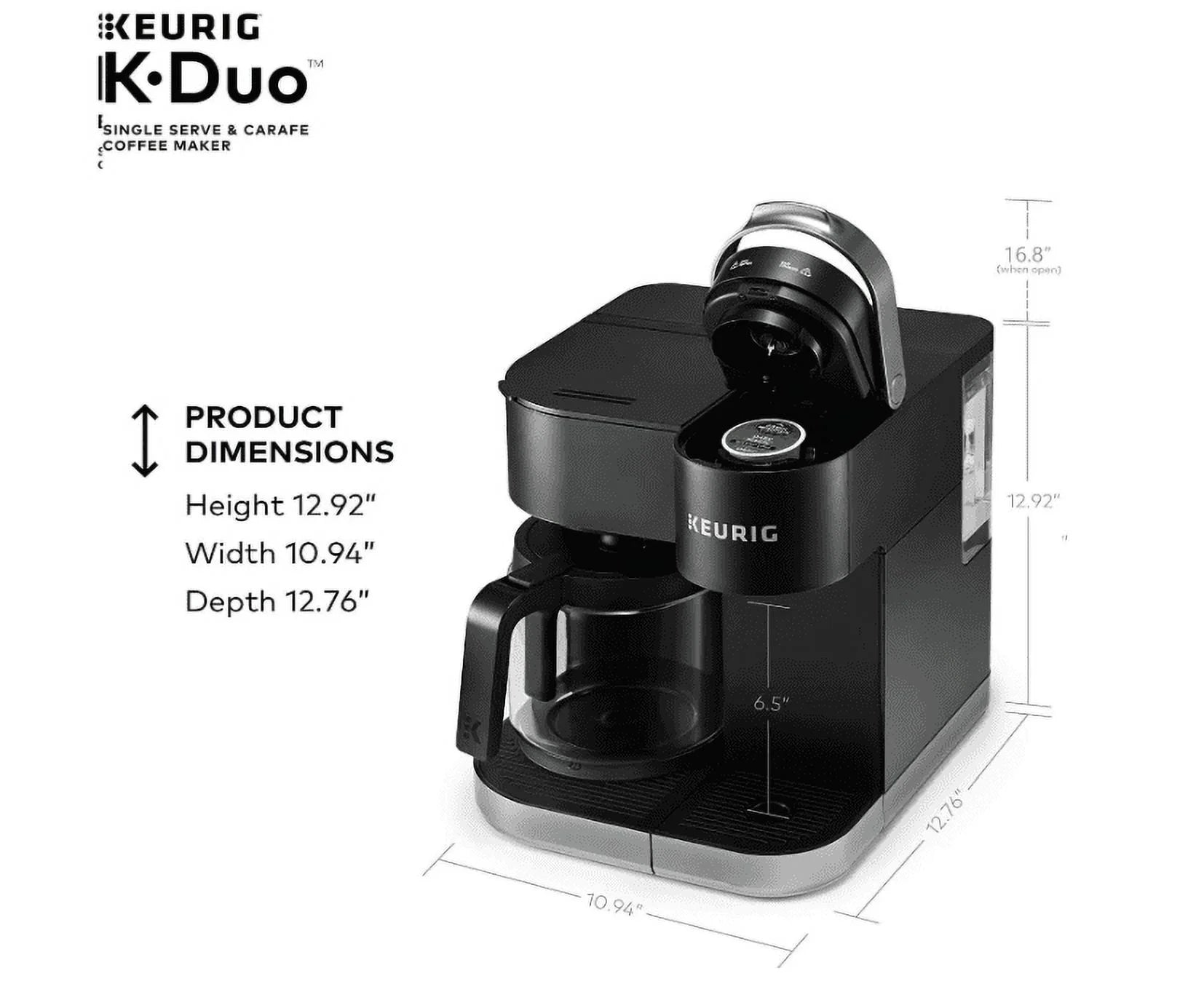 Black Single Serve and 12-Cup Carafe Drip Coffee Brewer T9388
