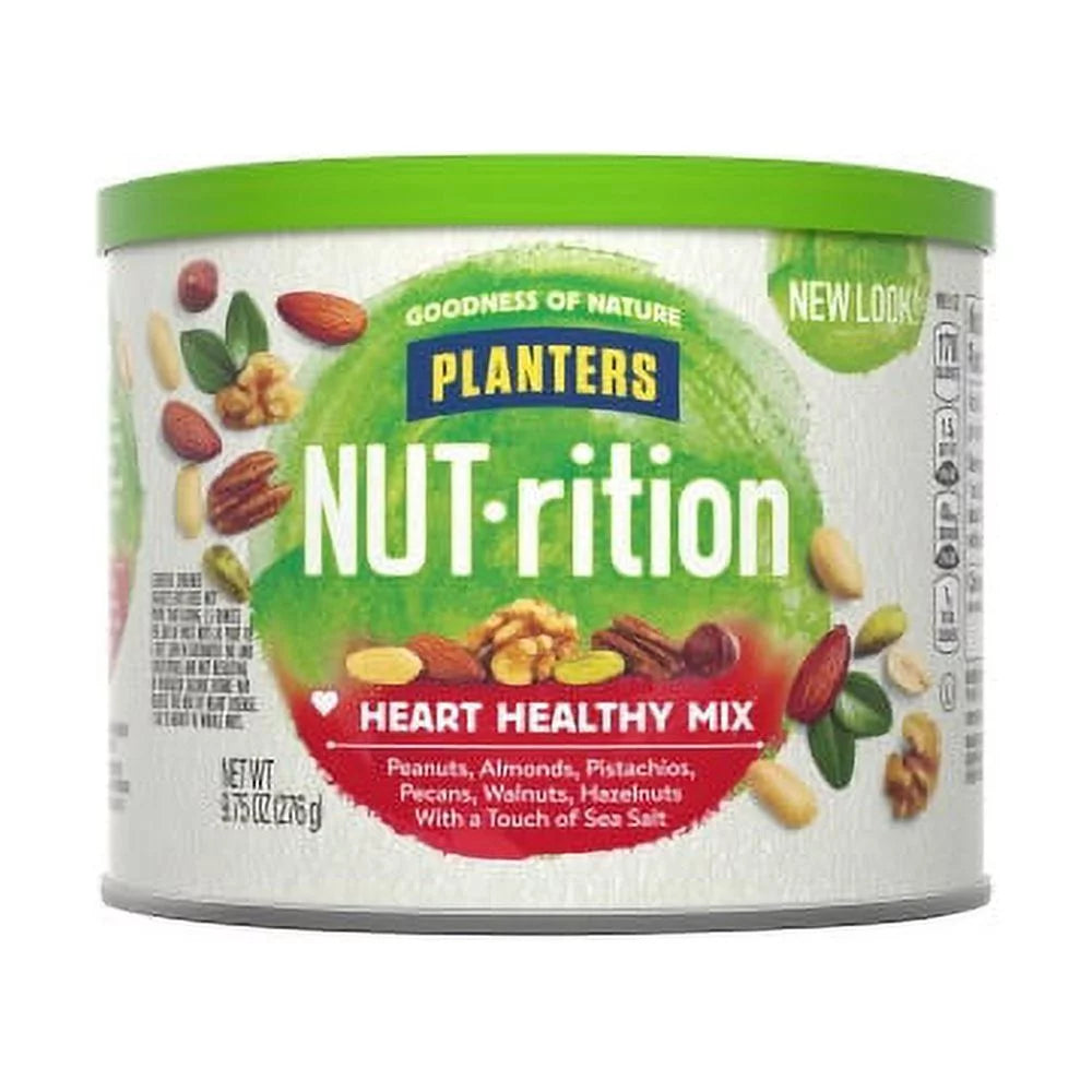 Heart Healthy Mix Almond Pecan Hazelnut Pistachio Peanut Walnut 9.75 oz R80317