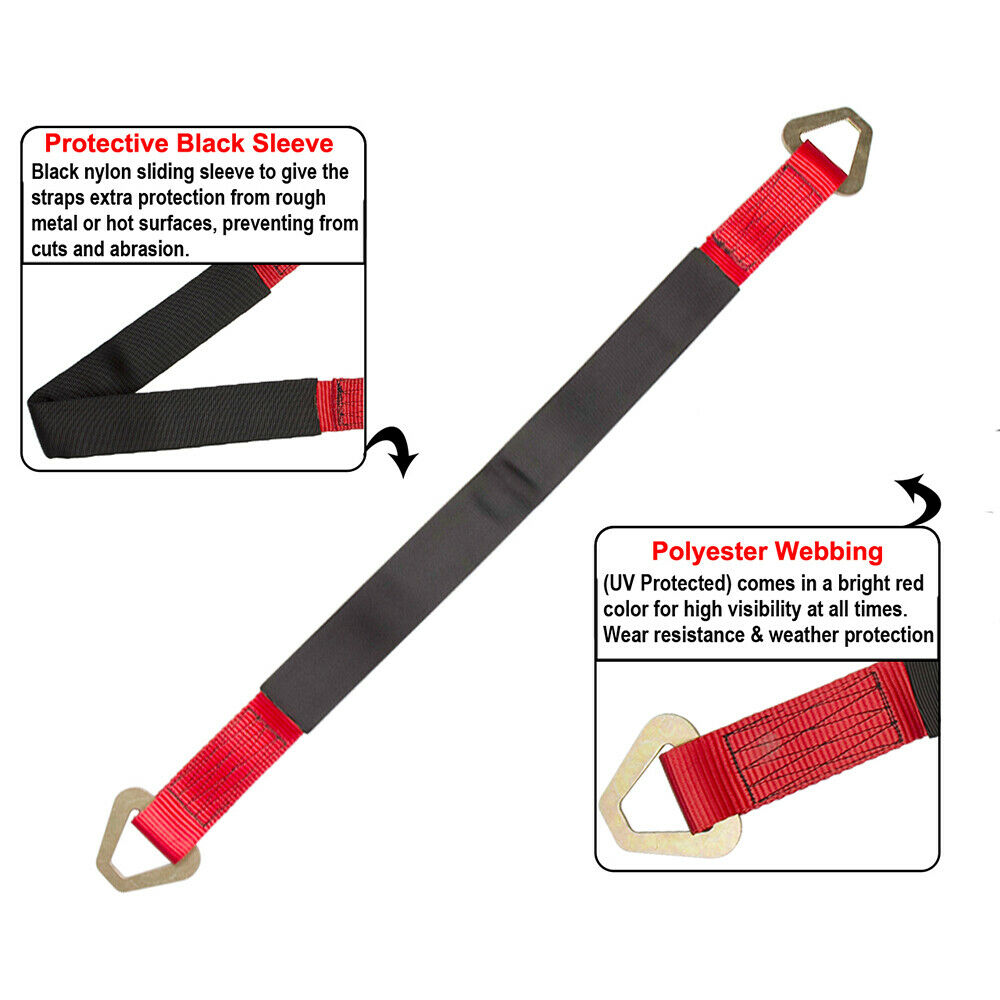4 Pack 36" Axle Straps Wheel Tie Down L6636
