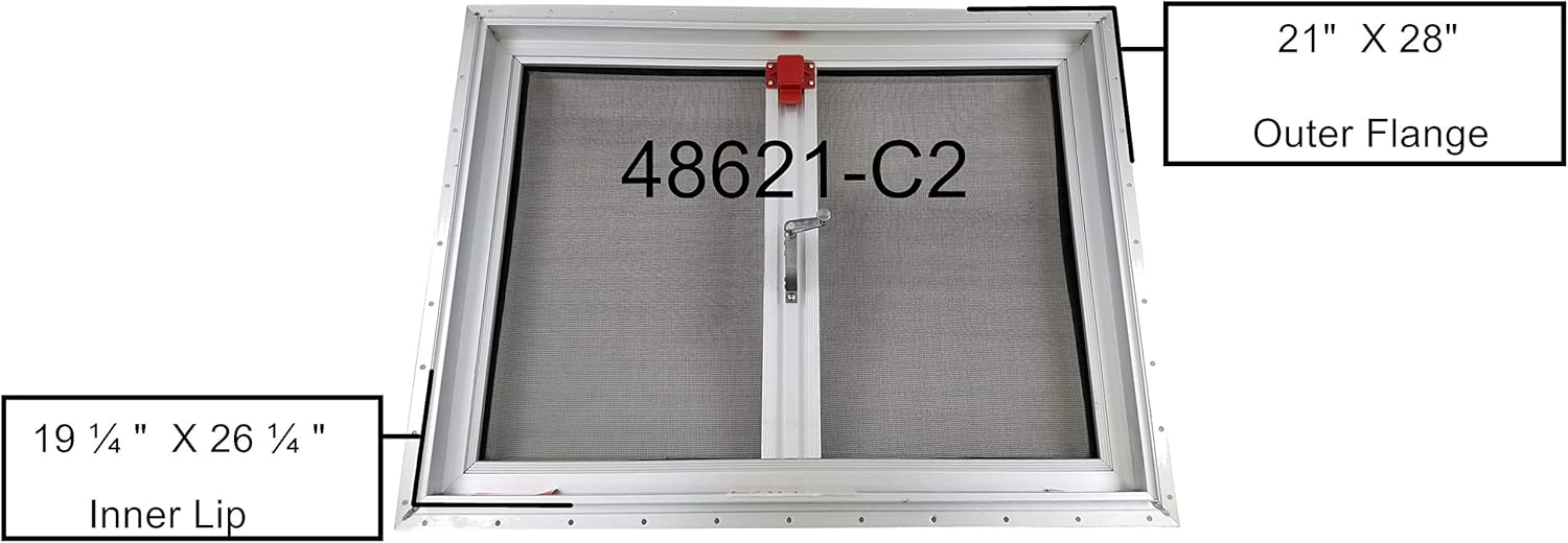 19 1/4 x 26 1/4 RV Roof Escape Hatch Cut-Out N221286