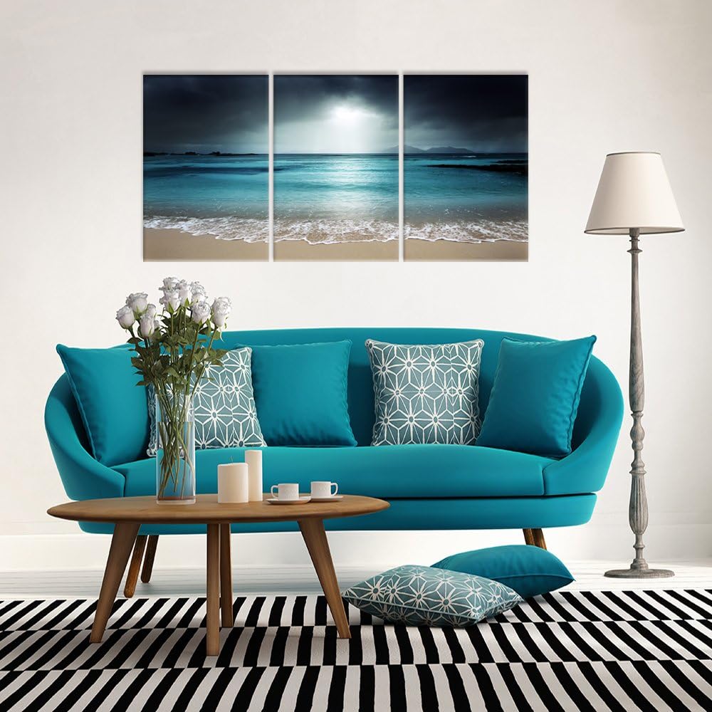 Blue Sea Canvas Wall Art H390