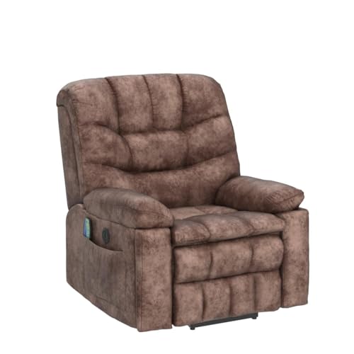 Large Power Lift Recliner Chairs with Massage and Heat, Dark Grey L843919
