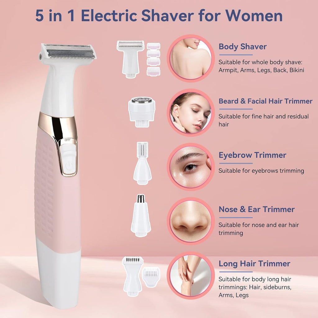 5 in 1 Electric Shaver Razors for Face Bikini X69825