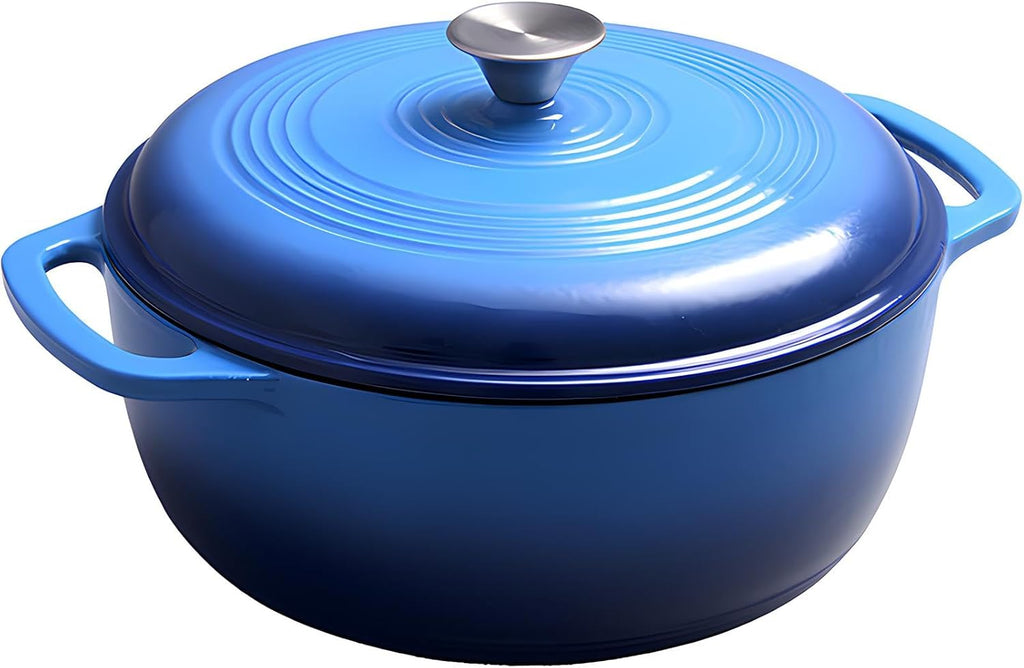 7.5 Quart Enamel Cast-Iron Round Dutch Oven with Lid A28741