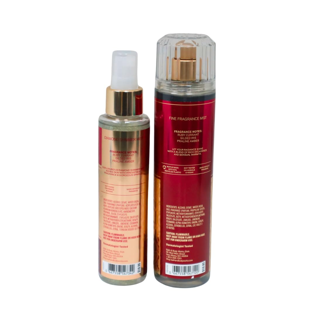 8 oz Fine Fragrance Body Mist & 4.9 oz Fine Fragrance Shimmer Body Mist Gift Set E8972