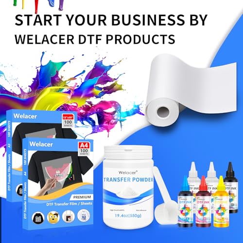 100 Sheets A4 Double Sided Thick Clear PET Heat Transfer Paper G156